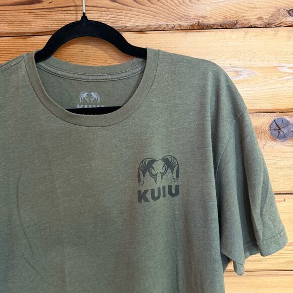 KUIU Logo Green T-Shirt Men XL Lightweight Hunting - Picture 2 of 5